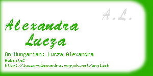 alexandra lucza business card